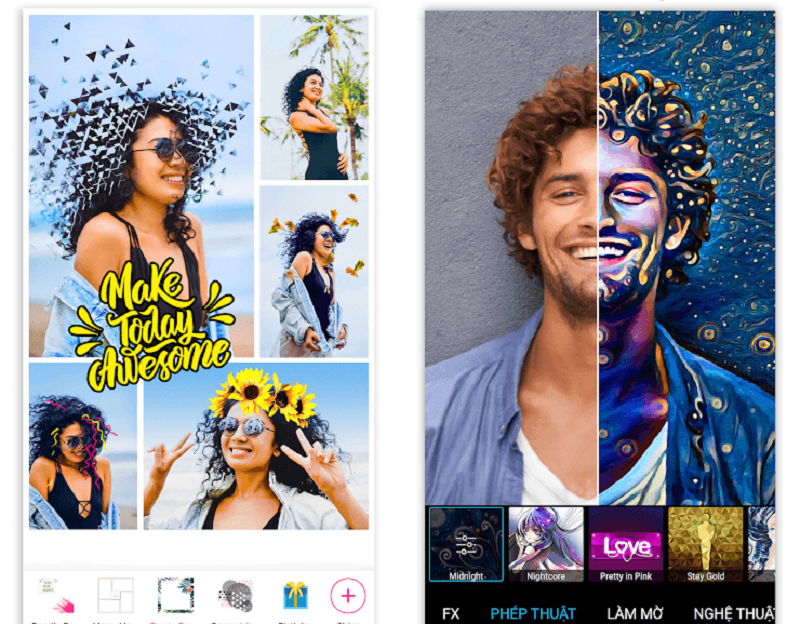 Ứng dụng chỉnh ảnh, ghép ảnh độc đáo PicsArt
