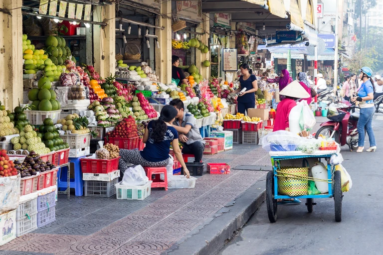 Một góc chợ Bến Thành