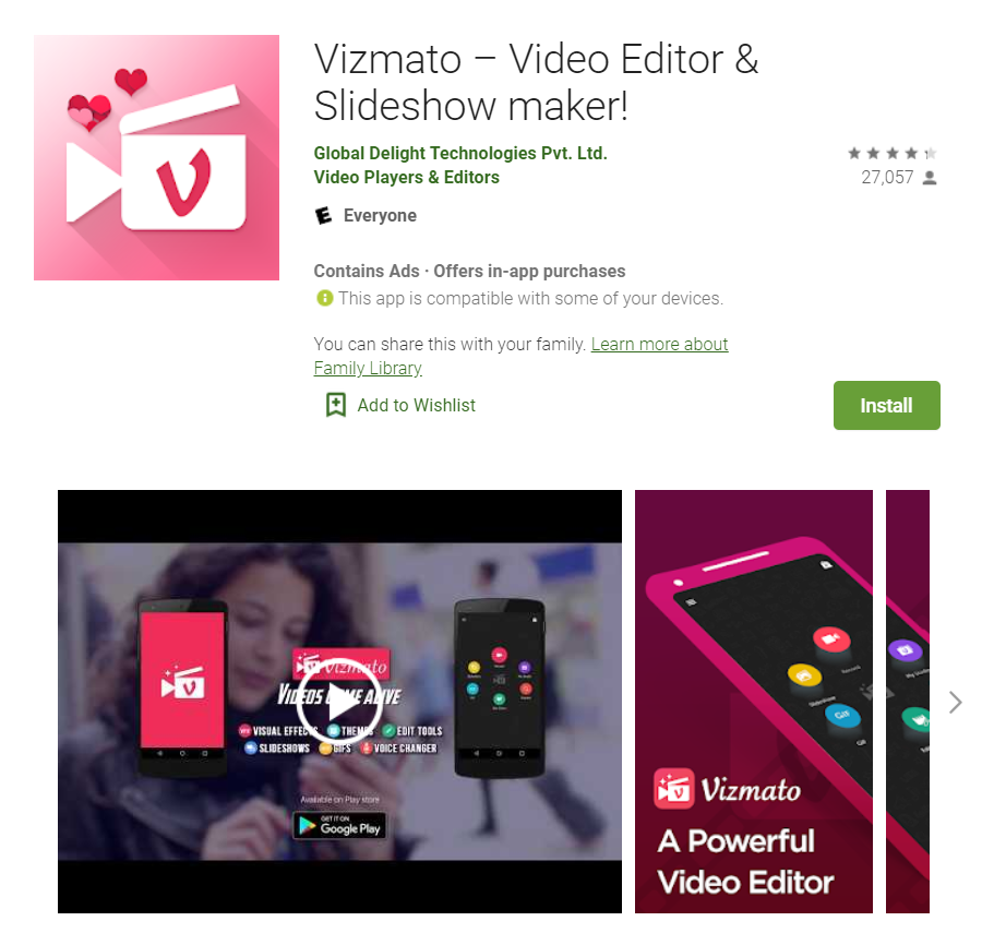 Ứng dụng Vizmato sở hữu các tùy chọn về giọng nói thú vị