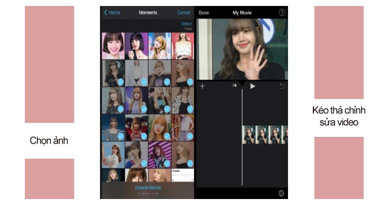 Chọn và chỉnh sửa video hình trên Imovie