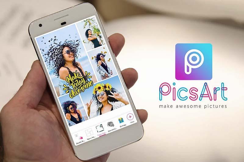 Chỉnh sửa, ghép hình ảnh khi làm video tiktok bằng ảnh thông qua Picsart