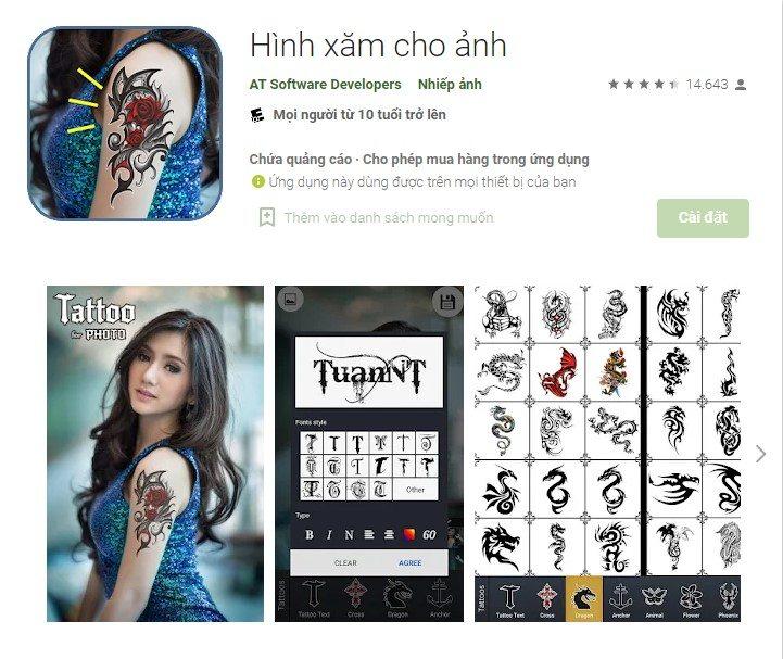 Ứng dụng Tattoo Chèn hình xăm vào ảnh  Link tải free cách sử dụng
