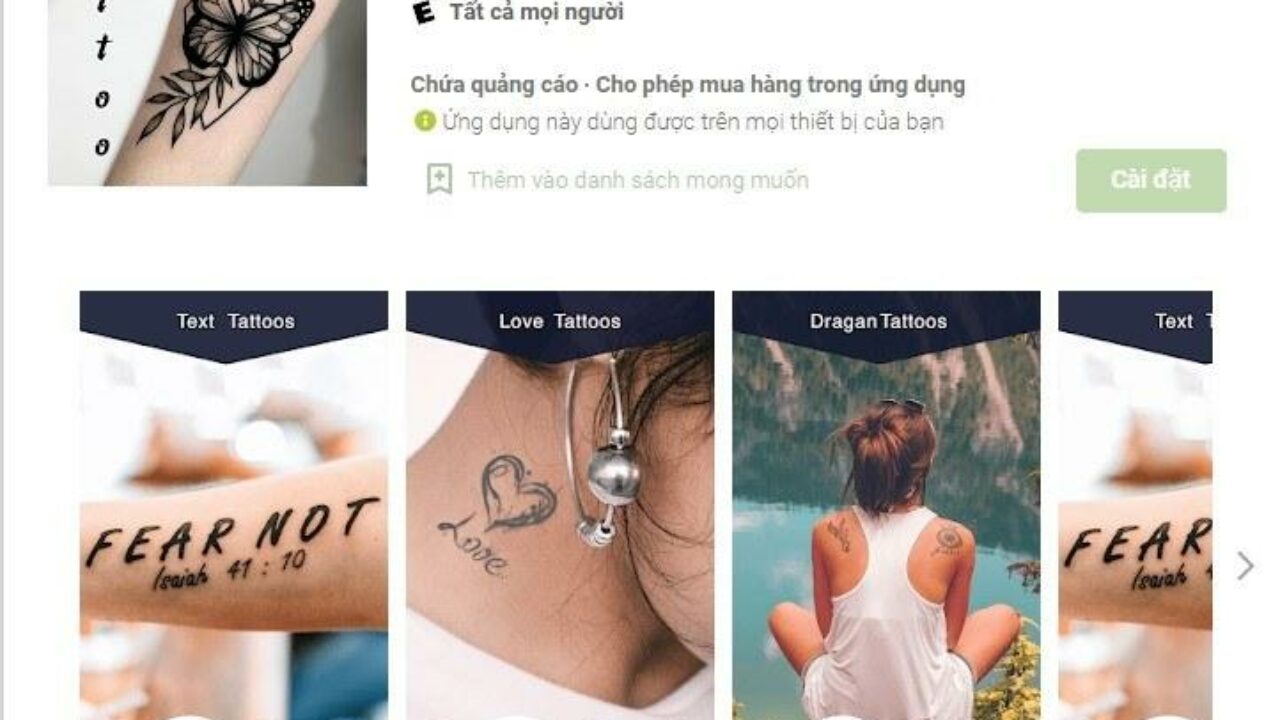 Ứng dụng Ghép hình xăm vào ảnh Tạo Tattoo trên ảnh  Link tải free cách  sử dụng