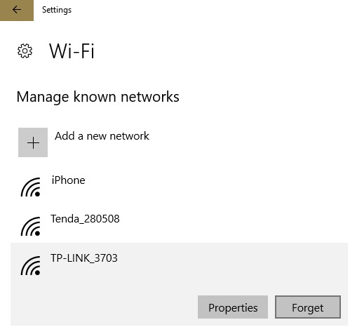 Vào giao diện Wifi > chọn vào mạng bạn muốn kết nối > Forget