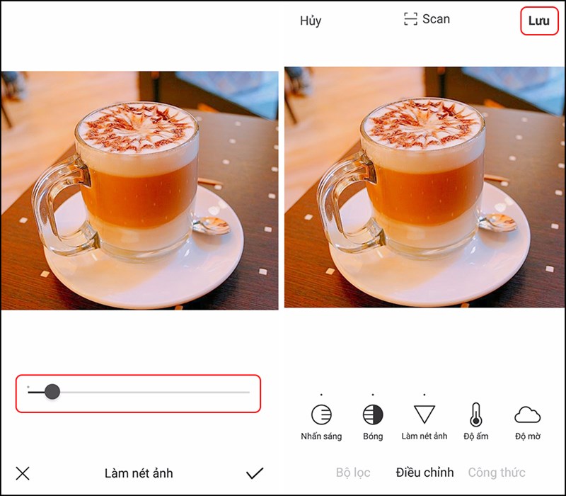 Foodie - ứng dụng chỉnh sửa ảnh với độ sắc nét cao