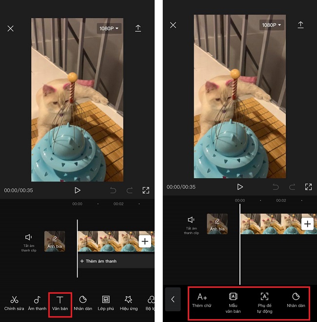 Chèn nội dung văn bản vào clip bằng ứng dụng CapCut