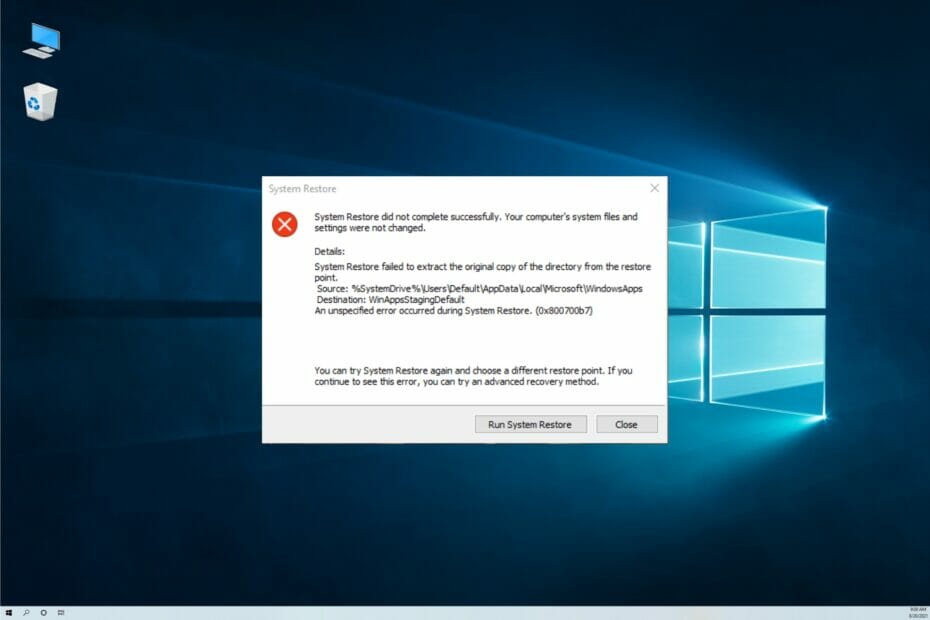 Khắc phục lỗi hệ thống 0x800700b7 trong Windows 10