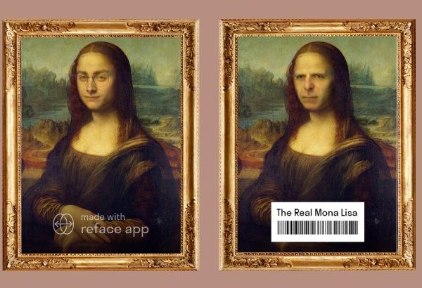 Mona Lisa qua app Reface