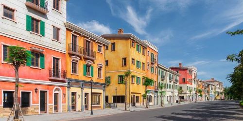 Dãy shophouse mang kiến trúc, màu sắc Italy