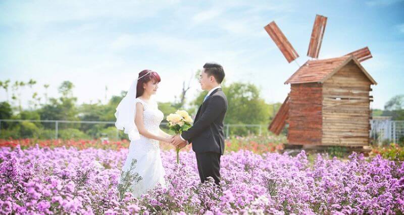 Ảnh cưới lãng mạn được tại Bãi đá sông Hồng Hà Nội