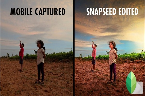 Trước và sau khi sử dụng Snapseed