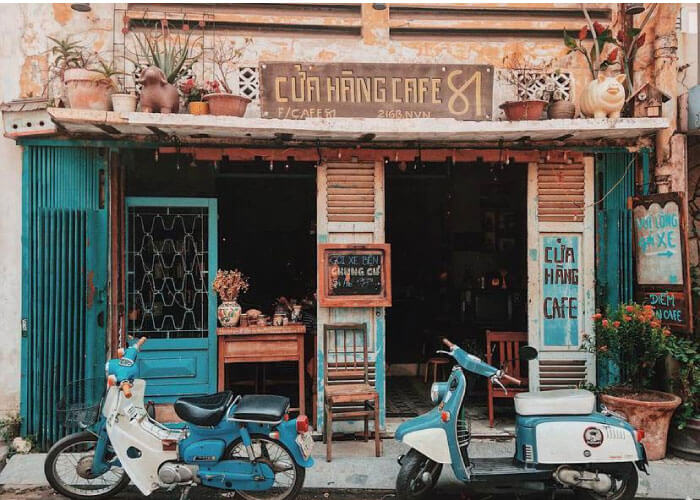 Quán cafe vintage Sài Gòn nổi tiếng - Cafe 81
